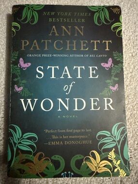 Ann Patchett State of Wonder Coffee Table Book - Teal & Gold
